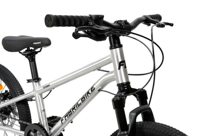 FabricBike Terra - Alu Mountainbike Jugendfahrrad 20 Zoll ab 6, 7 und 8 Jahre, 7-Gang-Schaltung, Scheibenbremse, Federgabel, Kinder Fahrrad (Polished)