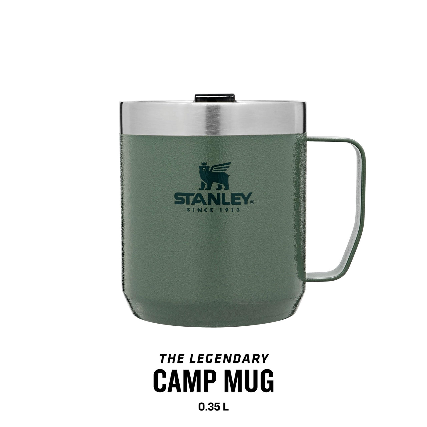 Stanley Classic Legendary Camp Mug Thermobecher 354 ml - Hält 1.5 Stunden Heiß - 3 Stunden Kalt - BPA-Frei - Spülmaschinenfest - Edelstahl Kaffeebecher To Go - Green