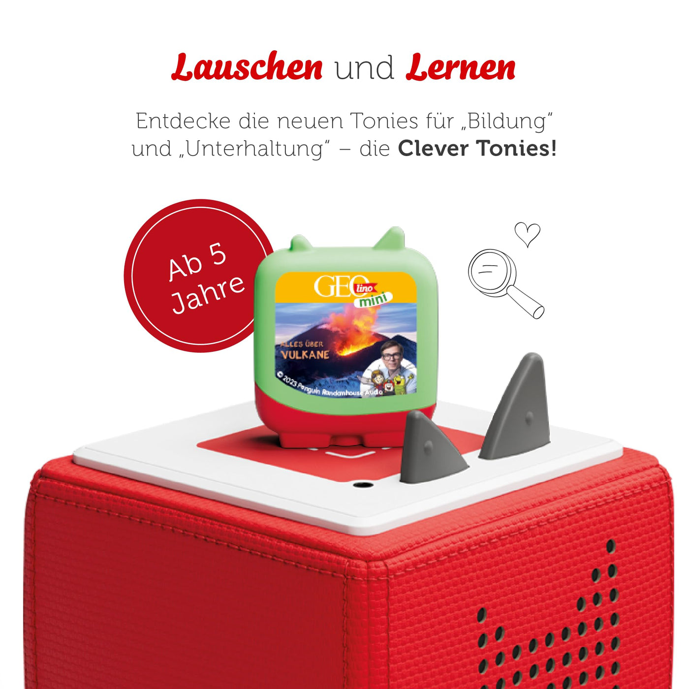 tonies Clever 4er Set GEOlino MINI für Deine Toniebox, Wissens-Hörspiel für Kinder ab 5 Jahren, Spielzeit je ca. 47 Minuten