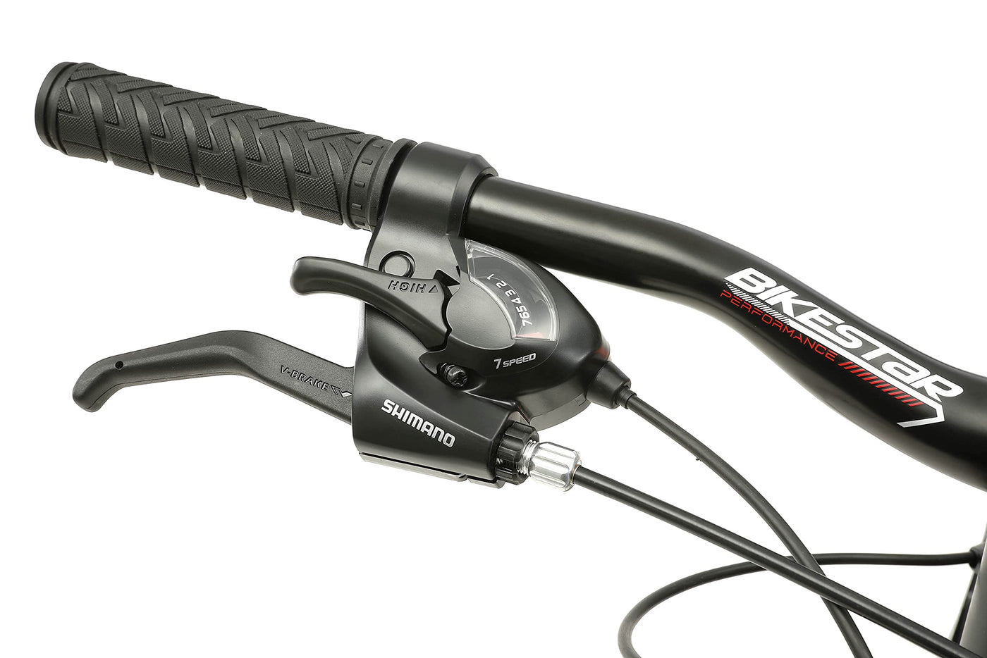 BIKESTAR Hardtail Aluminium Mountainbike Shimano 21 Gang Schaltung, Scheibenbremse 27.5 Zoll Reifen | 16 Zoll Rahmen Alu MTB | Grün Gelb