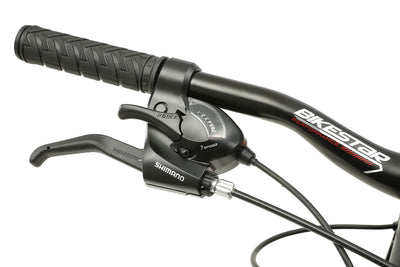 BIKESTAR Hardtail Aluminium Mountainbike Shimano 21 Gang Schaltung, Scheibenbremse 27.5 Zoll Reifen | 16 Zoll Rahmen Alu MTB | Grün Gelb