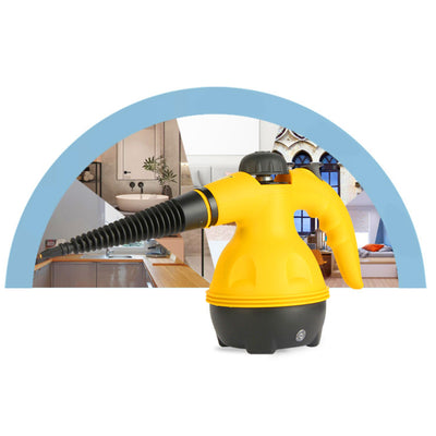 Retoo Dampfreiniger, Handgerät, Handheld mit 450 ml Tank, 900 W Handdampfreiniger, Geeignet für Polstermöbel, Küche, Boden, Fenster, Teppiche, Gelb