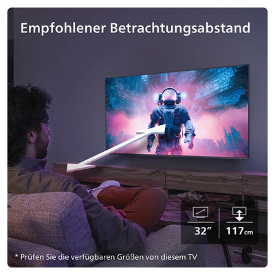 Philips 40PFS6009 FHD LED Smart TV - 40-Zoll Display mit Pixel-präziser, HD Titan OS Plattform und Dolby Digital - Funktioniert mit Alexa und Google Sprachassistent – Matt Schwarzer