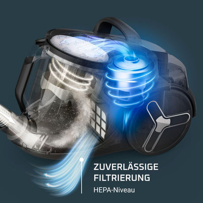 Rowenta RO7B12 Green Force Cyclonic Max, Bodenstaubsauger ohne Beutel, Schwarz/Grün, 2.5 liters, 73 Dezibel