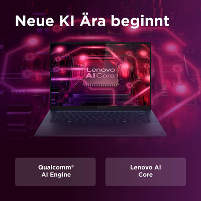 Lenovo Yoga Slim 7X Laptop | Copilot+ PC | 14,5" 3K OLED 90Hz Display | Qualcomm Snapdragon X1 Elite | 32GB RAM | 1TB SSD | Integrierte Grafik | Win11 Home | QWERTZ | 1,28kg | blau