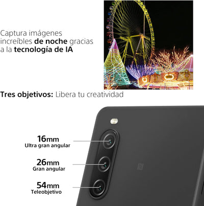 Sony Xperia 10 V 6/128GB, Android, schwarz, all_carriers