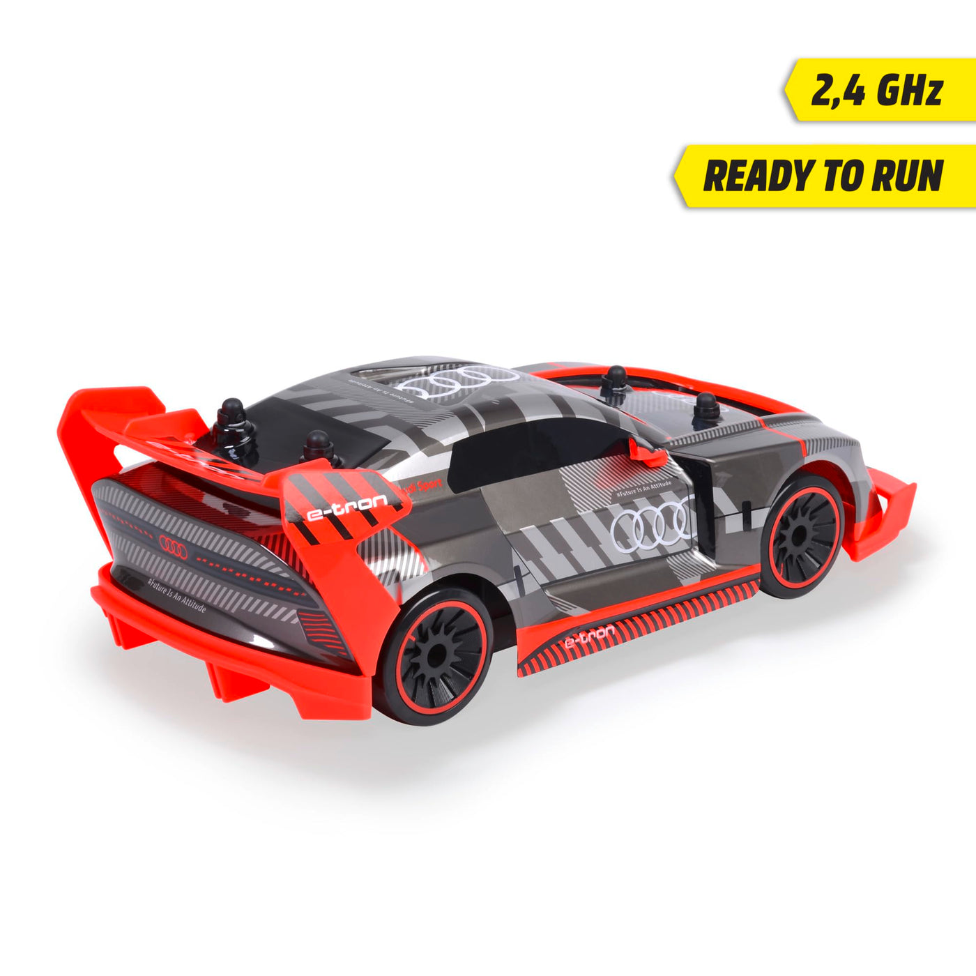 Dickie Toys - RC Audi S1 E-Tron Quattro Drift Car (30 cm) - RC Auto mit 2-Kanal FS Fernsteuerung (2,4 GHz) & Allradantrieb - ferngesteuertes Auto für Kinder ab 6 Jahre, bis 12 km/h