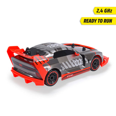 Dickie Toys - RC Audi S1 E-Tron Quattro Drift Car (30 cm) - RC Auto mit 2-Kanal FS Fernsteuerung (2,4 GHz) & Allradantrieb - ferngesteuertes Auto für Kinder ab 6 Jahre, bis 12 km/h