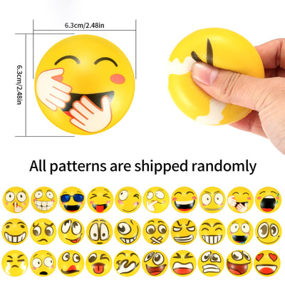 18 Stücke Stressball, Anti Stress Spielzeug Bälle, Antistressbälle für Kinder Erwachsene Mitgebsel Gastgeschenke Kindergeburtstag Weihnachten