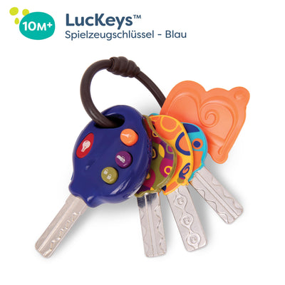 B. toys Luckeys Spielzeugschlüssel Blau für Kinder und Babys – Autoschlüssel Spielzeug mit Licht und Geräuschen Baby Spielzeug ab 10 Monaten
