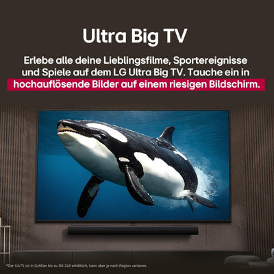 LG 55UA75006LA TV 55 Zoll (139 cm) 4K UHD AI TV (α7 Gen8 4K AI Prozessor, webOS 25, 60Hz) [Modelljahr 2025]