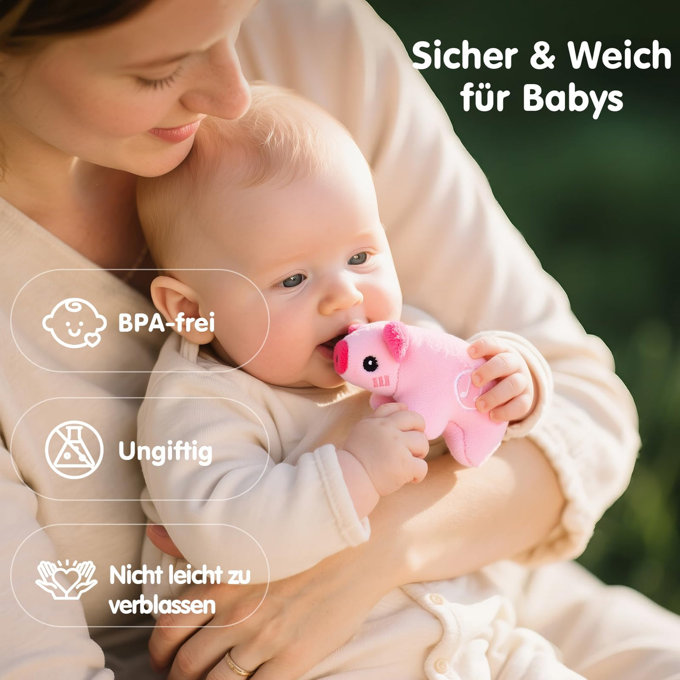 hahaland Bauernhof Baby Spielzeug 6 Monate mit 2-in-1 Scheunen & Spielmatten,7 Sensorik Plüschtiere Set– Macht Tiergeräusche & Spricht Englische Tiernamen,Montessori Baby Geschenk ab 6 7 8 9 10 Monate