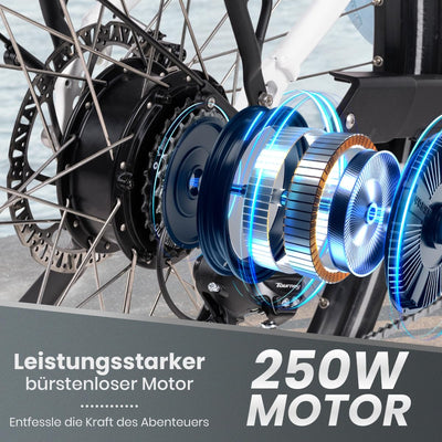 SAXXX E Bike Damen 28 Zoll Tiefeinsteiger mit 36V 13Ah Akku, Elektro Fahrrad Erwachsene mit Scheibenbremse, 7 Gang Kettenschaltung Pedelec mit Federgabel, Gepäckträger für Damen/Frauen Herren/Männer