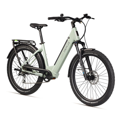 DERUIZ Quartz SUV E-Bike 27,5 Zoll E-Mountainbike mit 644Wh Akku, 250W 55Nm Motor, Hydraulische Bremsen, 8-Gang-Kettenschaltung, RH 46 cm Offroad & City Elektrofahrrad für Damen und Herren, Max 150km