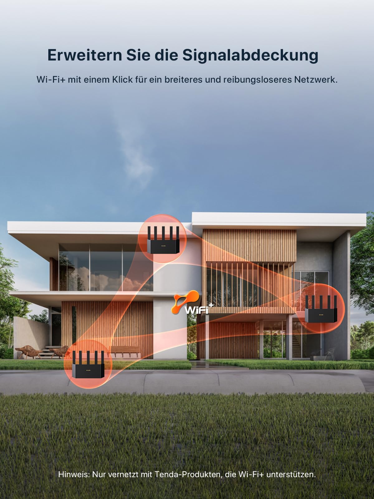Tenda RX2L Pro Wi-Fi 6 WLAN Router (AX1500 Dualband 1201Mbit/s 5 GHz, 300Mbit/s 2,4GHz) 5Xexterne Antennen, 4-Gigabit-Port, Repeater & AP Modus, Wi-Fi+, Kindersicherung, WPA3, VPN, Keine DSL-Funktion