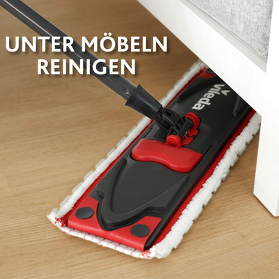Vileda Ultramax 2in1 Bodenwischer Komplett Set, Wischmopp mit Stiel, Mikrofaserbezug und Eimer mit Powerpresse, für alle Hartböden, Eco-Verpackung