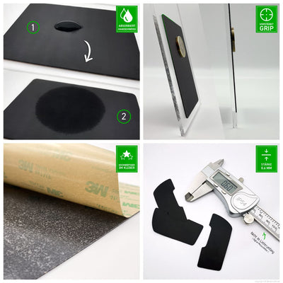 SensoryBoost Grip Tape Set für Logitech G PRO X Superlight 1 & 2 (+ extra Grip-Pad) Schweißabsorbierend, extrem rutschfest, Ultradünn (0.5mm) Selbstklebend & Rückstandsfrei - Gaming Maus Zubehör