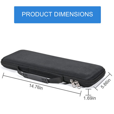 RAIACE Hartschalen-Reisetasche für Logitech K380 Wireless Multi-Device Keyboard und Logitech M350 Mouse Combo. - Schwarz (schwarzes Futter)