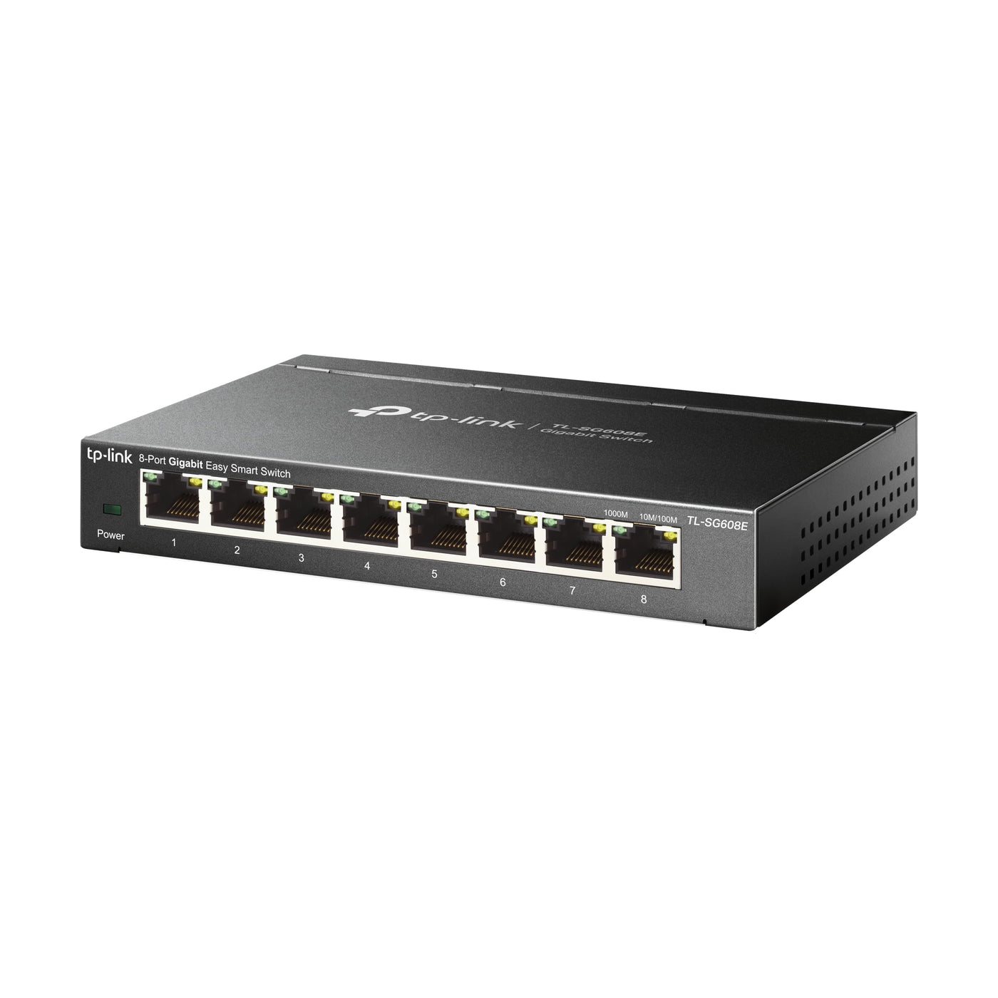 TP-Link TL-SG608E 8-Ports Gigabit Easy Smart Managed Netzwerk Switch(Plug-and-Play,Metallgehäuse, QoS, IGMP-Snooping,VLAN, zentrales Management, energieeffizient)