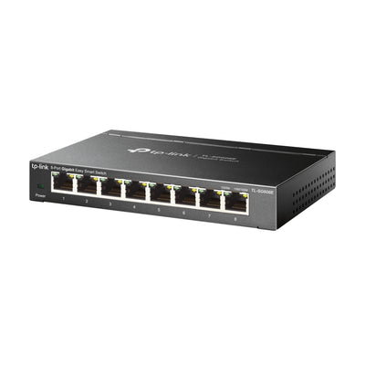 TP-Link TL-SG608E 8-Ports Gigabit Easy Smart Managed Netzwerk Switch(Plug-and-Play,Metallgehäuse, QoS, IGMP-Snooping,VLAN, zentrales Management, energieeffizient)