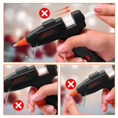 Feuerfest Heißklebepistole Klebepistole 30 Heißklebesticks Heissklebepistole Klebesticks für DIY Kleine Handwerk und schnelle Reparaturen in Haus & Büro, 20W Klebepistolen