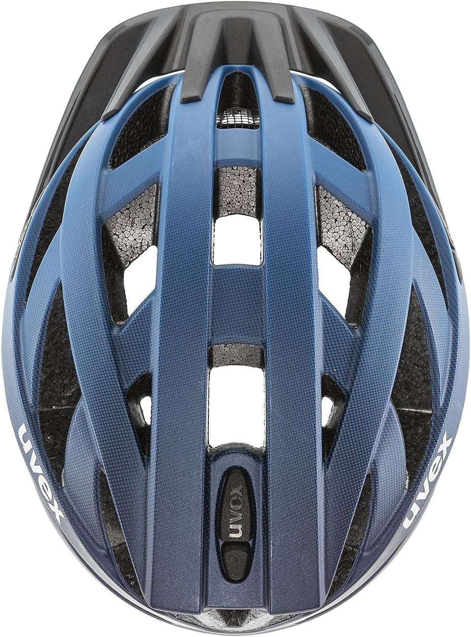 uvex i-vo cc - leichter Allround-Helm für Damen und Herren - individuelle Größenanpassung - erweiterbar mit LED-Licht - deep space matt - 52-57 cm