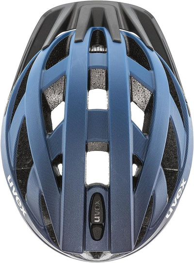 uvex i-vo cc - leichter Allround-Helm für Damen und Herren - individuelle Größenanpassung - erweiterbar mit LED-Licht - deep space matt - 52-57 cm