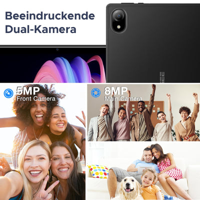 DOOGEE U10 2025 Neueste Android 15 Tablet 10 Zoll, 16GB RAM+128GB ROM (2TB TF) Kinder Tablets PC 5060mAh Gaming Tablet Android, Widevine L1/ 8MP+5MP Dual Kamera/WiFi 6/ Type C/ 3.5mm Kopfhörerbuchse