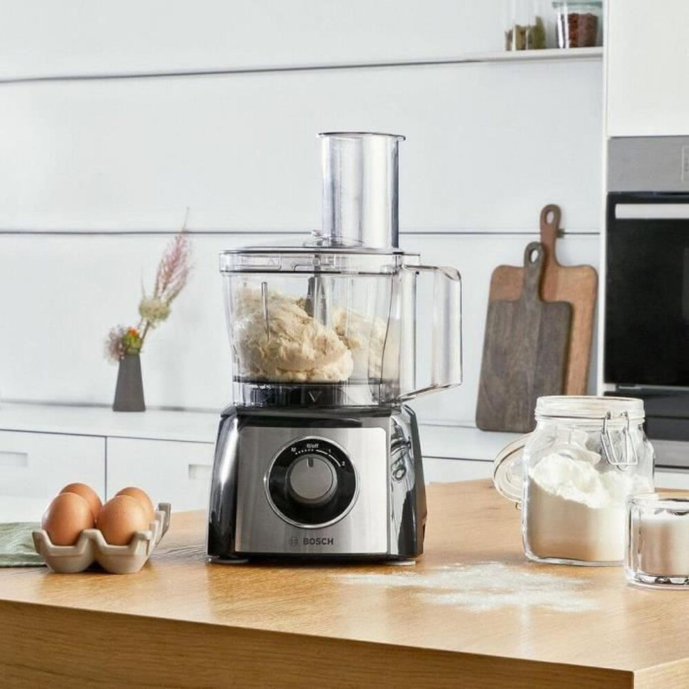 Bosch MCM3501M Küchenmaschine MultiTalent 3, 800 Watt, schwarz/Edelstahl