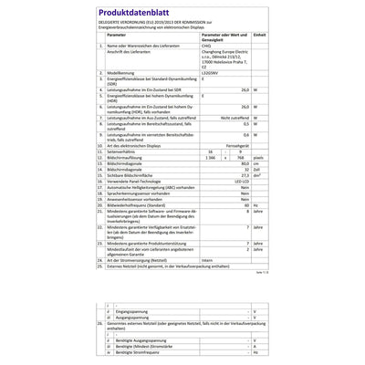 CHIQ 32 Zoll HD, Smart TV, HDR 10, Dolby Audio, Triple Tunner, Sprachassistent, Apple TV+, Prime Video, USB2.0, Works with Alexa, Neu 2024