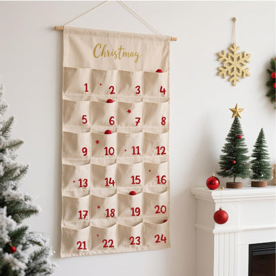 2 Bögen Bügelbild zum Aufbügeln Adventskalender Zahlen 1-24 Aufbügler Glitzer Adventszahlen Aufkleber Personalisierte Bügelbilder für Stofftasche Bügelfolie für Textilen Papier Holz Boxen Rot Gold