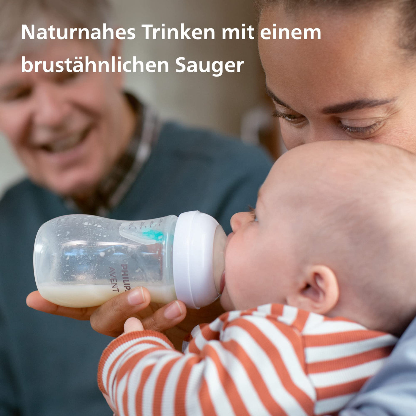 Philips Avent Babyflaschen mit AirFree Ventil, Geschenkset für Neugeborene – 4 Babyflaschen, ultra soft Schnuller und Flaschenbürste, Babys von 0–12 Monaten und älter (Modell SCD657/11)