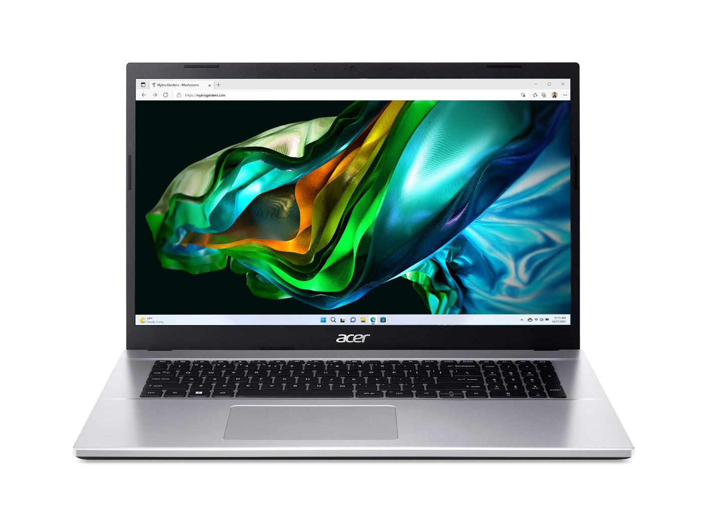 Acer Aspire 3 (A317-54-349W) Laptop | 17,3" FHD IPS Display | Intel Core i3-1215U | 8 GB RAM | 512 GB SSD | Intel UHD Graphics | Windows 11 | QWERTZ Tastatur | Silber