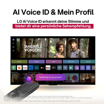 LG OLED48C5ELB TV 48 Zoll (121 cm) 4K OLED evo AI TV (α9 Gen8 4K AI Prozessor, webOS 25, 120Hz (VRR bis zu 144Hz)) [Modelljahr 2025]