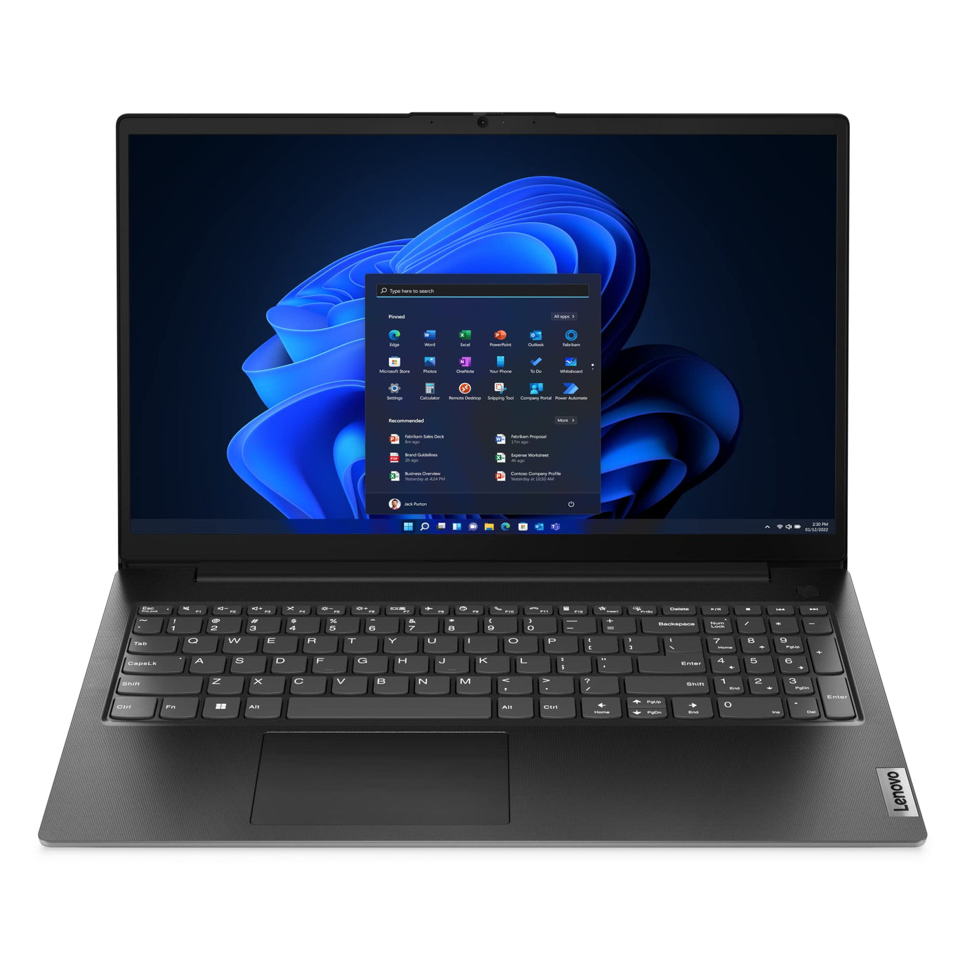 Lenovo 'V15' - 15,6" FHD - Ryzen 5 7520U - RAM: 8GB (DDR5) - SSD: 500GB - Windows 11 Pro #mit Funkmaus +Notebooktasche