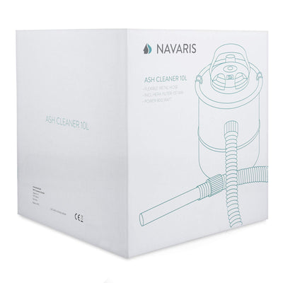Navaris Aschesauger 10L mit Filter 800W - Asche Staubsauger für Kamin BBQ Grill Ofen - Kaminsauger Aschestaubsauger Kaminstaubsauger