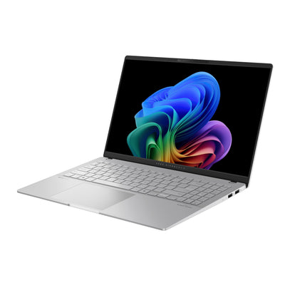 ASUS Vivobook S 15 S5507QA Laptop | Copilot+ PC | 15,6" 2,8K WQHD+ 16:9 OLED Display | Snapdragon X Elite X1E-78-100 | 16GB RAM | 1TB SSD | QC Adreno GPU | Win11 Home | QWERTZ | Cool Silver