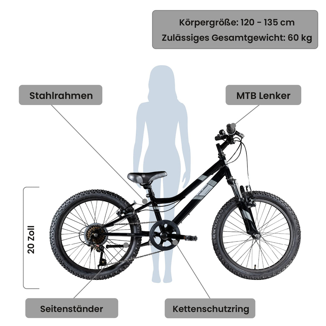 galano kinderfahrrad 20 zoll Galano GA20 20 Zoll Kinderfahrrad MTB Jugendfahrrad Mountainbike Jugen – Testberichte aus Berlin