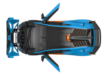 JAMARA Lamborghini Huracán STO 1:14 2,4GHz - offiziell lizenziert, ca 1 Std Fahrzeit, ca. 11 Km/h, perfekt nachgebildete Details, detaillierter Innenraum, LED Licht, 402100, Blau