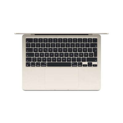 Apple 13" MacBook Air Laptop mit M3 Chip: 13,6" Liquid Retina Display, 24 GB gemeinsamer Arbeitsspeicher, 512 GB SSD Speicher, beleuchtete Tastatur, 1080p FaceTime HD Kamera, Polarstern