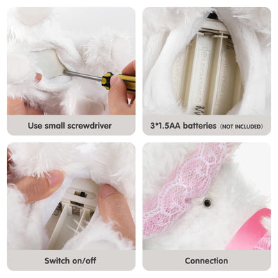 OR OR TU Hund Spielzeug Fernbedienung Elektronische Haustiere Plüschwelpe für Kinder Mädchen 3 4 5 6 7+ Jahre Geschenk, Interaktiver Realistisches Spielzeug