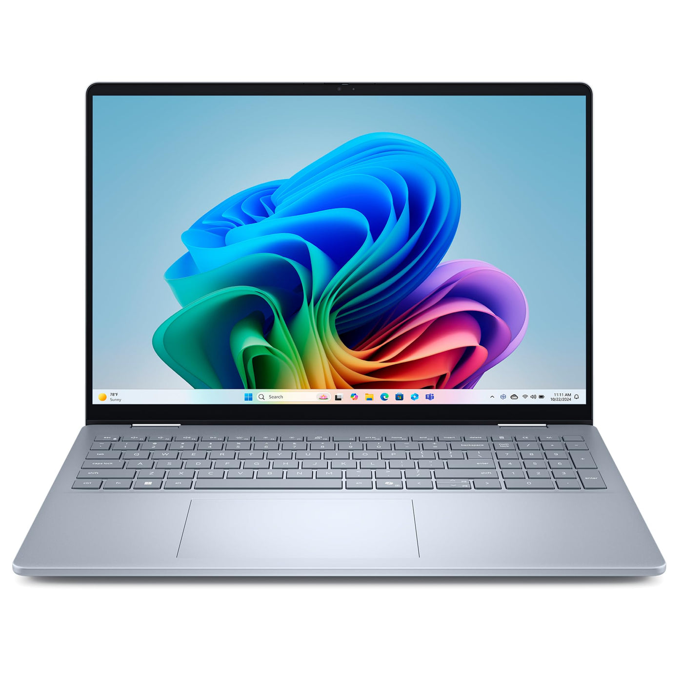 Dell 16 Plus 2-in-1 Laptop Copilot+ PC db06250 – 16" FHD+ Touch Display, Intel Core Ultra 7 Series 2, 16GB RAM, 512GB SSD, Intel Arc Grafik, Windows 11 Home, Beleuchtete Tastatur QWERTZ – Ice Blue