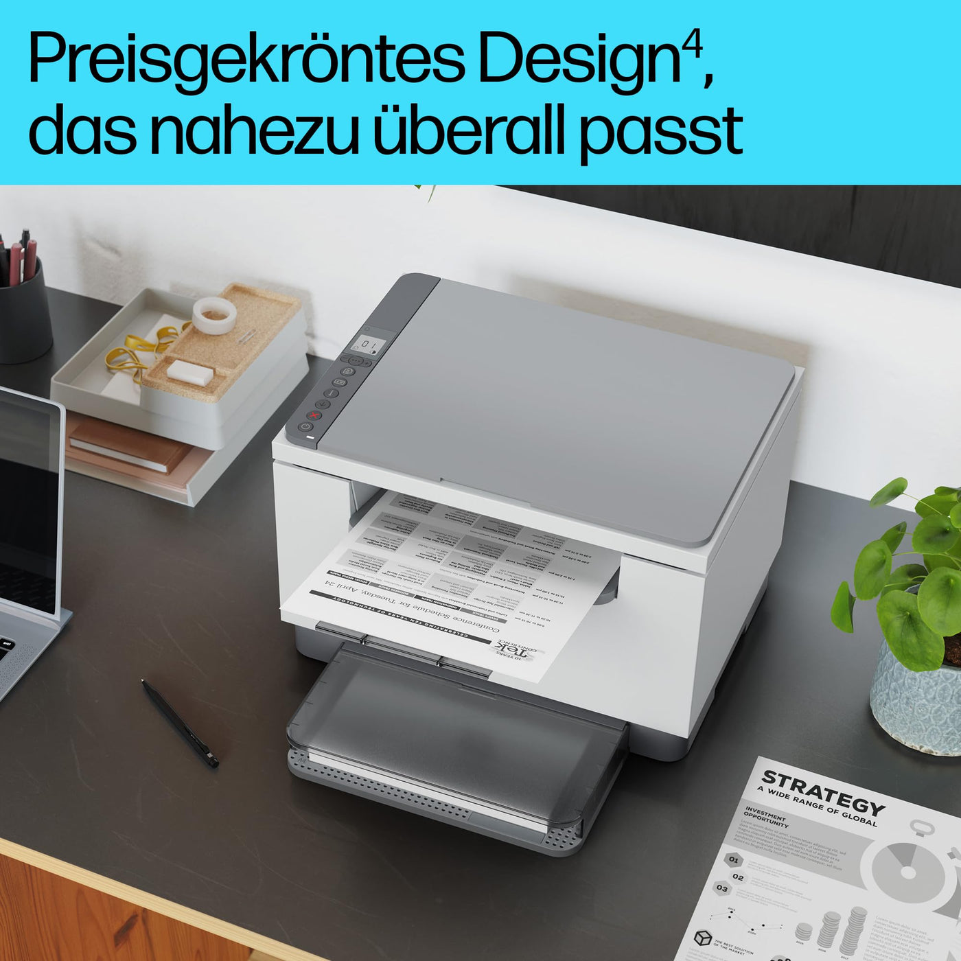HP LaserJet MFP M234dw Multifunktionslaserdrucker, Schwarzweiß, 3-in-1 Drucker, Scanner, Kopierer, WLAN, LAN, Duplex, Airprint, 29 S/Min