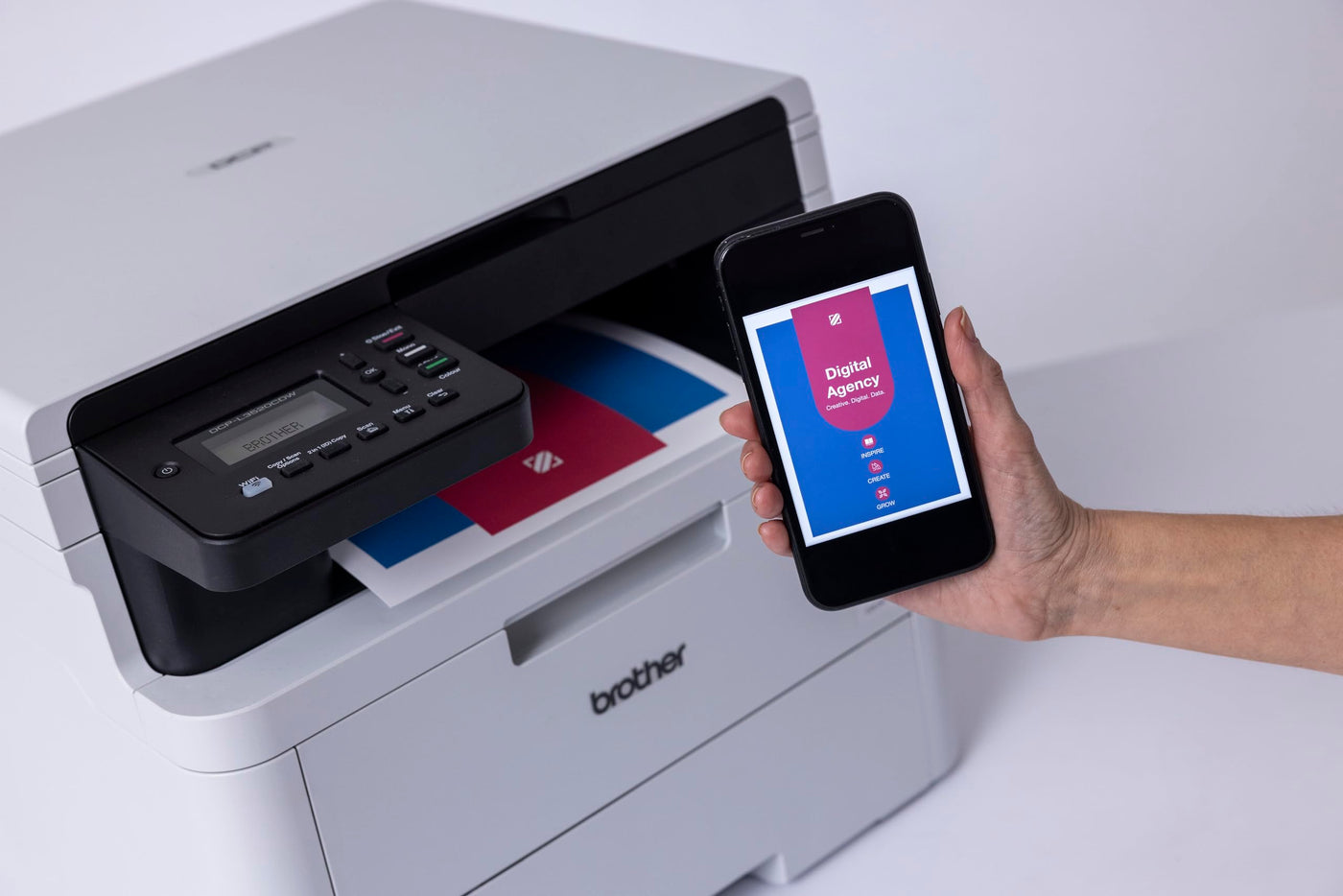 Brother DCP-L3520CDW - Kompaktes 3-in-1 Farb-LED Multifunktionsgerät mit WLAN/LAN und Duplexdruck