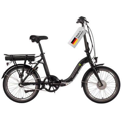 SAXONETTE E Bike Klapprad 20 Zoll mit Nabenmotor Rücktrittbremse und Nabenschaltung, E Fahrrad Herren mit 36V 10.4Ah 374Wh Akku, 80KM Lange Range, Elektrofahrrad Pedelec 25 km/h für Herren Damen