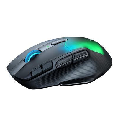 Turtle Beach Kone XP Air – Kabellose, anpassbare und ergonomische RGB-Gaming-Maus, Bluetooth, optischer Sensor 19K DPI, bis zu 100-Stunden-Akku und Ladestation - Schwarz