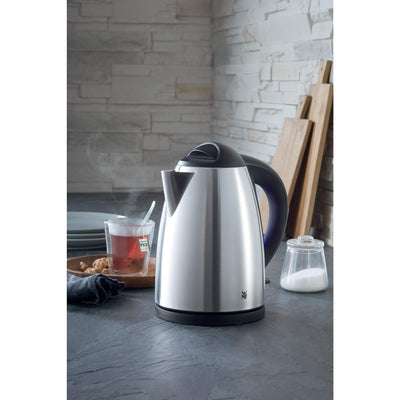 WMF Bueno Wasserkocher Edelstahl 1,7l, elektrischer Wasserkocher mit Kalkfilter, 2400 W, beleuchtete Wasserstandsanzeige, edelstahl matt