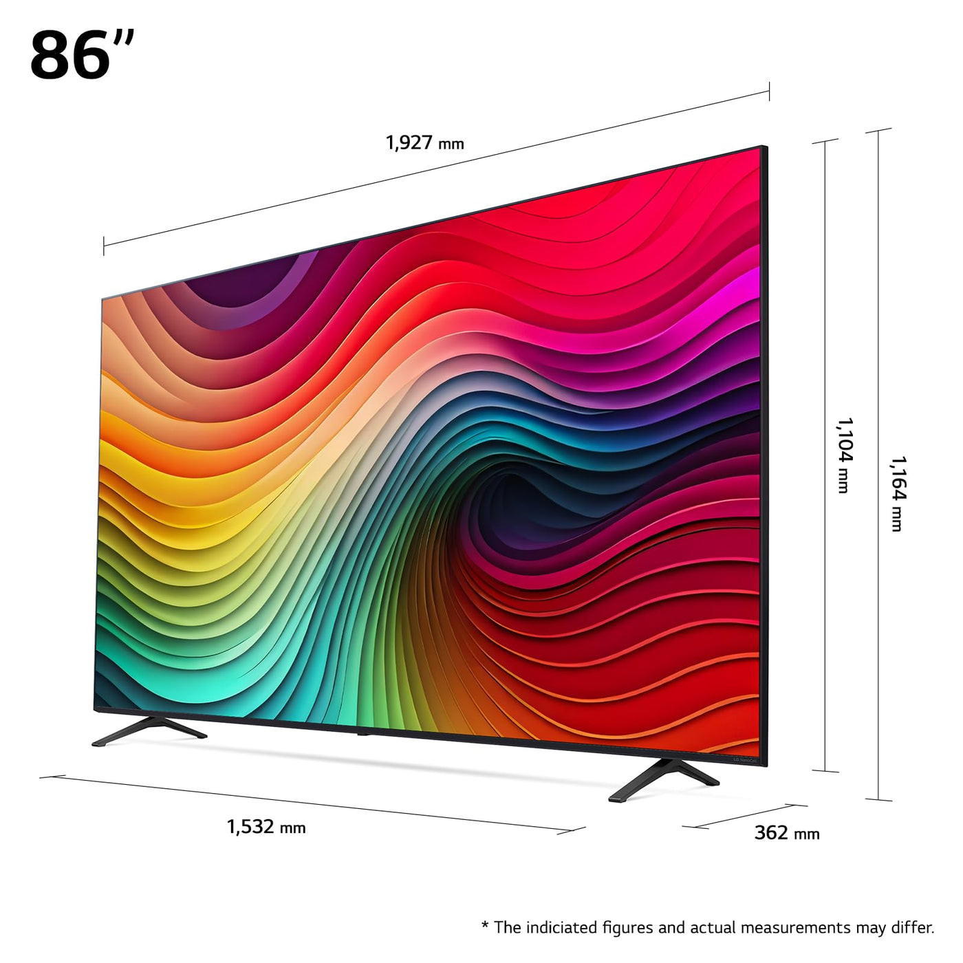 LG 86NANO81T6A TV 86" (218 cm) NanoCell Fernseher (α8 4K AI-Prozessor, HDR10, bis zu 120Hz) [Modelljahr 2024]