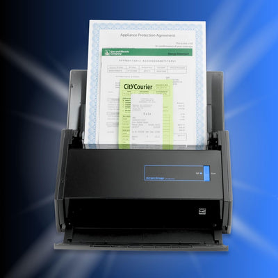 Gedikum Fujitsu IX500 ScanSnap USB High-Speed Cloud-fähiger Scanner für Dokumente, Fotos und Belege für Mac & PC – 1 Jahr Garantie – ADF mit Duplex-Scan-(Generalüberholt)