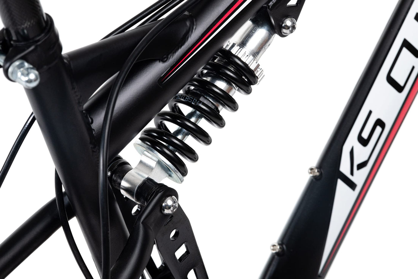 KS Cycling Mountainbike Fully 27,5" Scrawler Schwarz-Rot RH 46